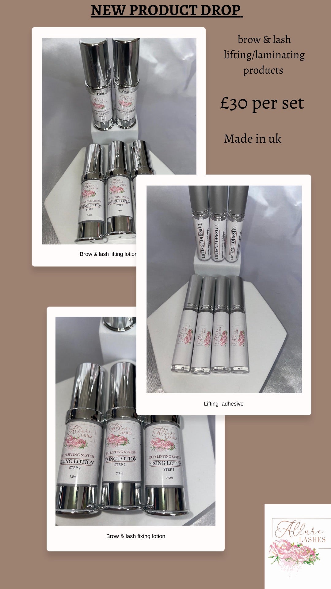 Lash & brow lifting products