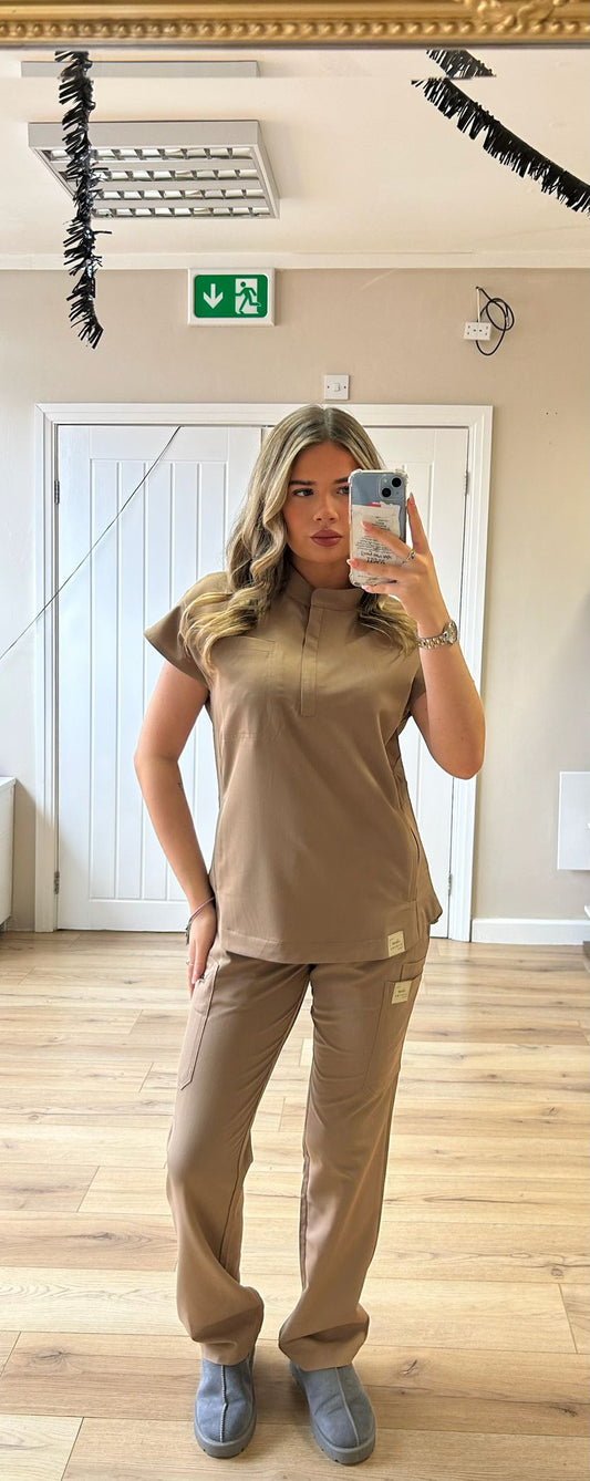 Mandarin Collar Style Scrubs