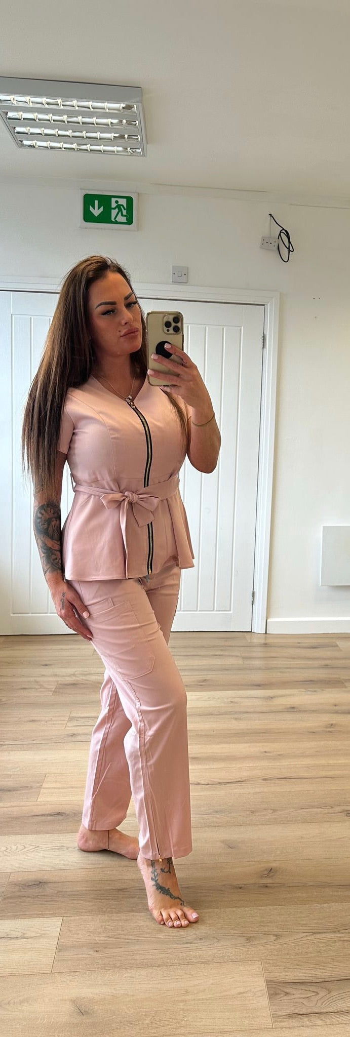 Peplum Style Scrubs